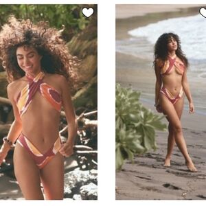 New Martha Rey x Free People Bahia Bikini Bottoms Size Large